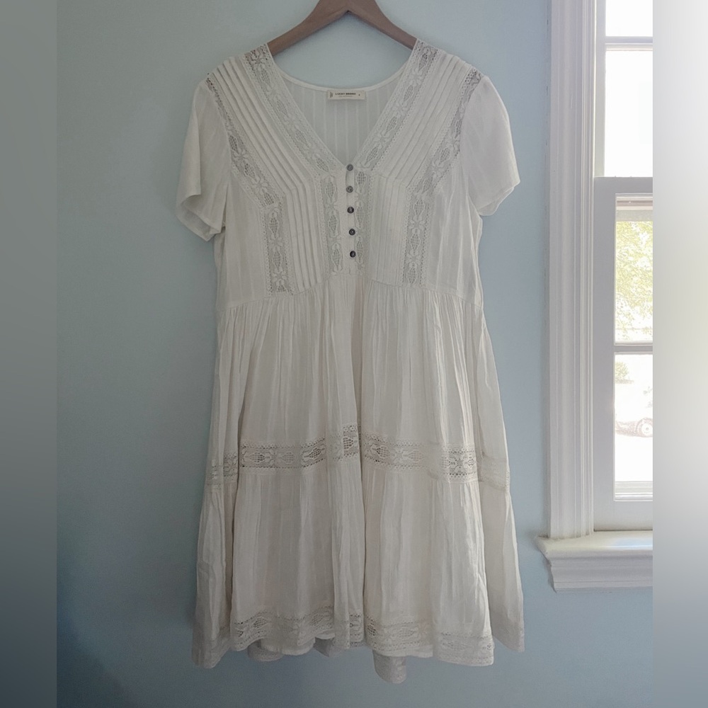 NWT Lucky Brand White Lace Dress